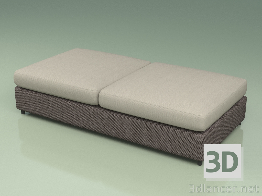 3d model Módulo de sofá 002 (3D Net Grey) - vista previa