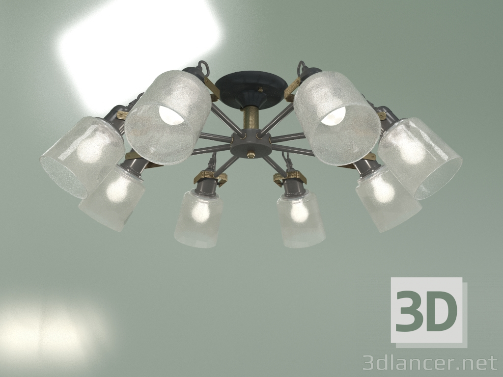 modèle 3D Lustre de plafond Astor 70111-8 (noir) - preview
