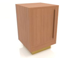 Table de chevet TM 04 (400x400x600, bois rouge)