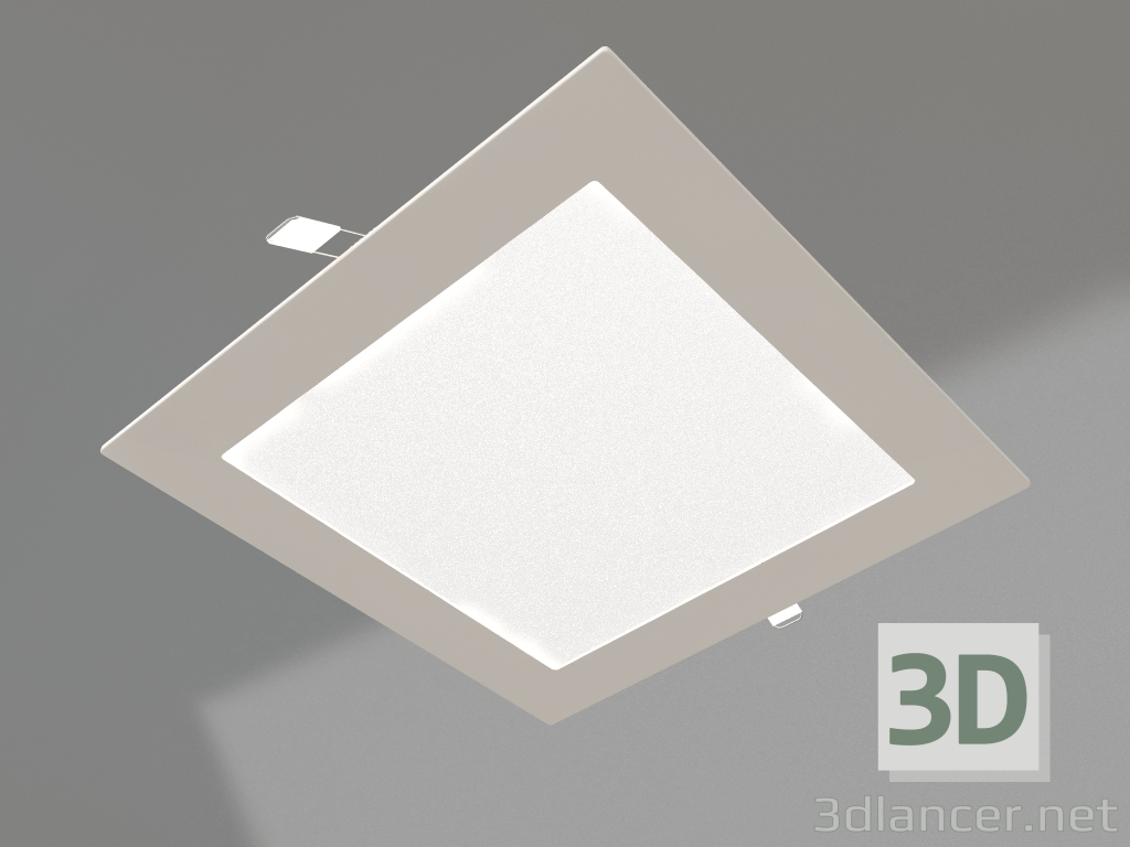 3D Modell Lampe DL-172x172M-15W Weiß - Vorschau