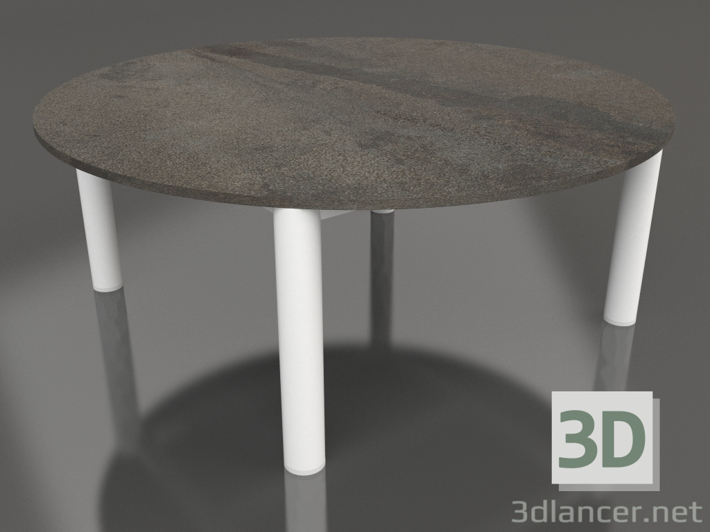 modèle 3D Table basse D 90 (Blanc, DEKTON Radium) - preview