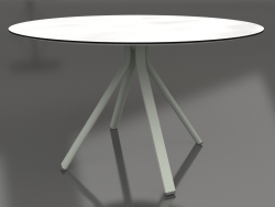 Стол круглый обеденный на ножке-колонне Ø120 (Cement grey)