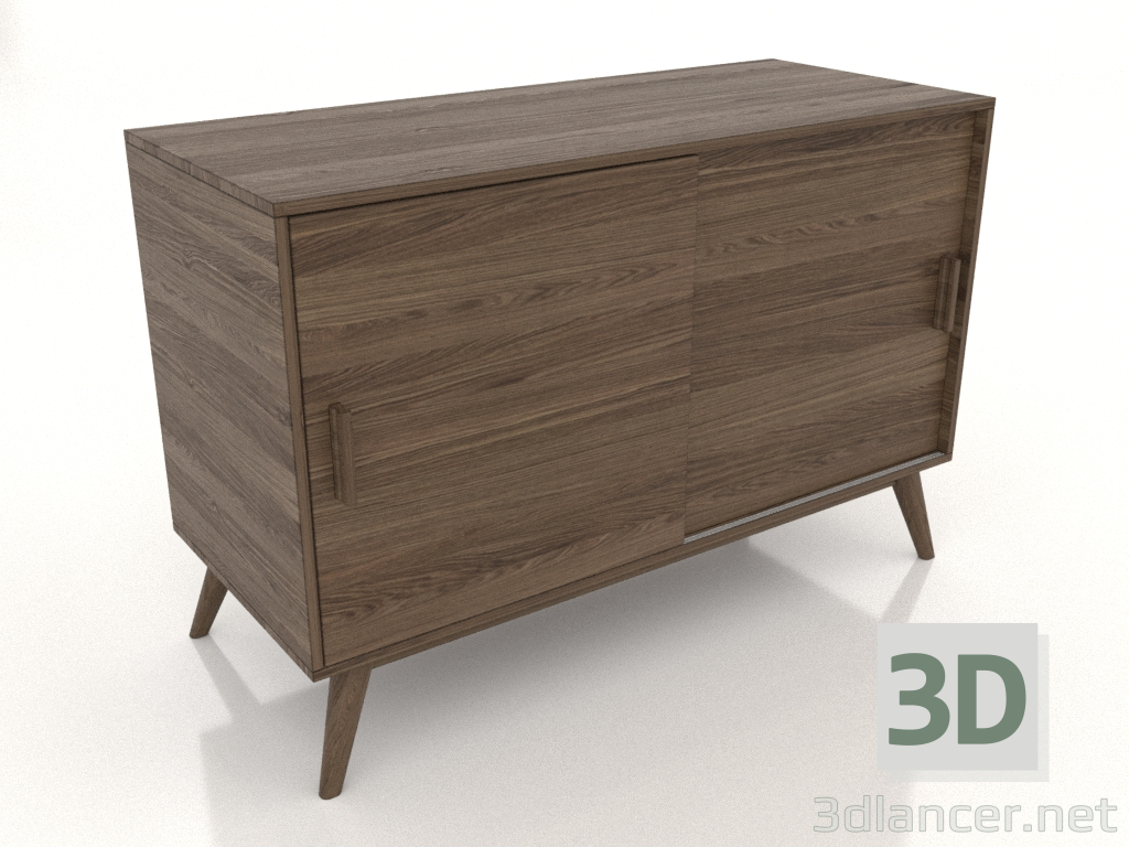 Modelo 3d Cômoda 2 1200x500 mm (nogueira freixo aclarada) - preview