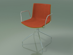 Sandalye 0460 (döner, kolçaklı, ön kaplamalı, polipropilen PO00118)