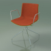 3d model Chair 0460 (swivel, with armrests, with front trim, polypropylene PO00118) - preview