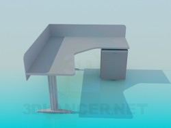 Corner computer table