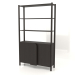 3d model Bookcase ST 05 (1000х300х1725, wood brown dark) - preview