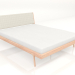 3d model Double bed Fawn with light headboard 160X200 - preview