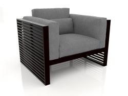 Lounge chair with a high back (Black)