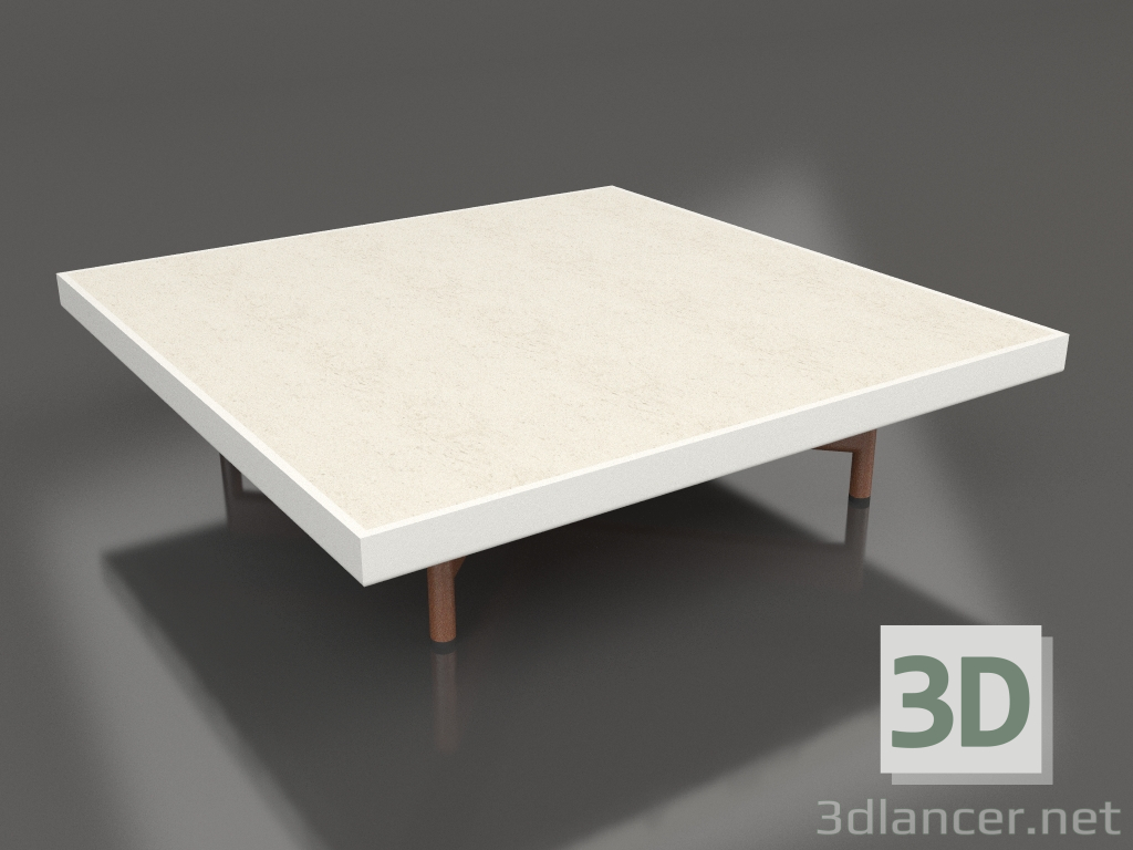 3d model Square coffee table (Agate gray, DEKTON Danae) - preview