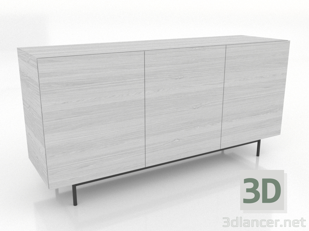 modèle 3D Commode 1 1600 mm (blanc RAL 9010) - preview modèle 3D Commode 1 1600 mm (blanc RAL 9010) - preview