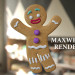 3 डी जिंजरब्रेड मैन मॉडल खरीद - रेंडर