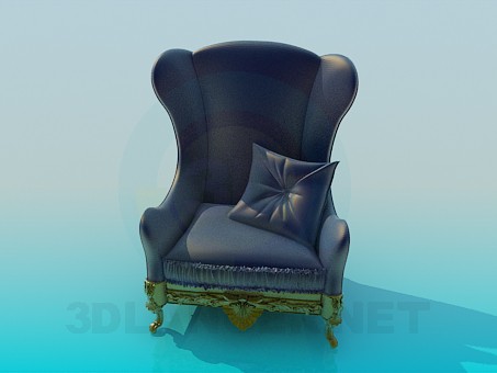 modelo 3D Silla antigua - escuchar modelo 3D Silla antigua - escuchar