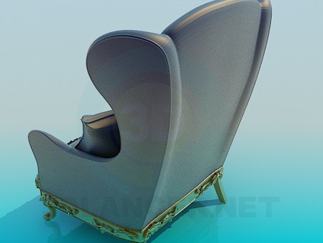 modelo 3D Silla antigua - escuchar modelo 3D Silla antigua - escuchar
