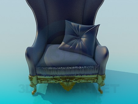 modelo 3D Silla antigua - escuchar modelo 3D Silla antigua - escuchar