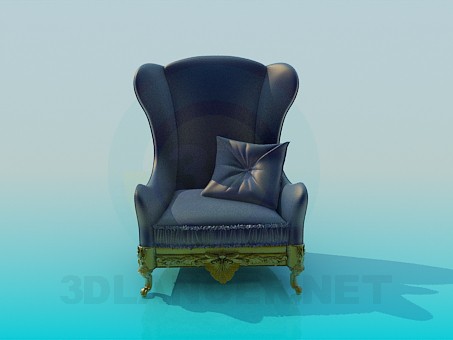 modelo 3D Silla antigua - escuchar modelo 3D Silla antigua - escuchar