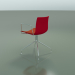 3d model Chair 0460 (swivel, with armrests, with front trim, polypropylene PO00104) - preview