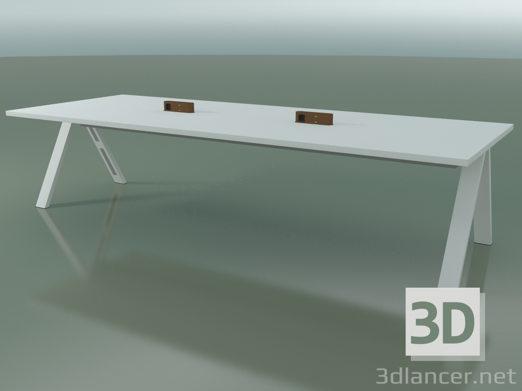 Modelo 3d Mesa com bancada de escritório 5010 (H 74 - 320 x 120 cm, F01, composição 2) - preview
