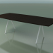 3d model Soap-shaped table 5434 (H 74 - 100x240 cm, 180 ° legs, veneered L21 wenge, V12) - preview