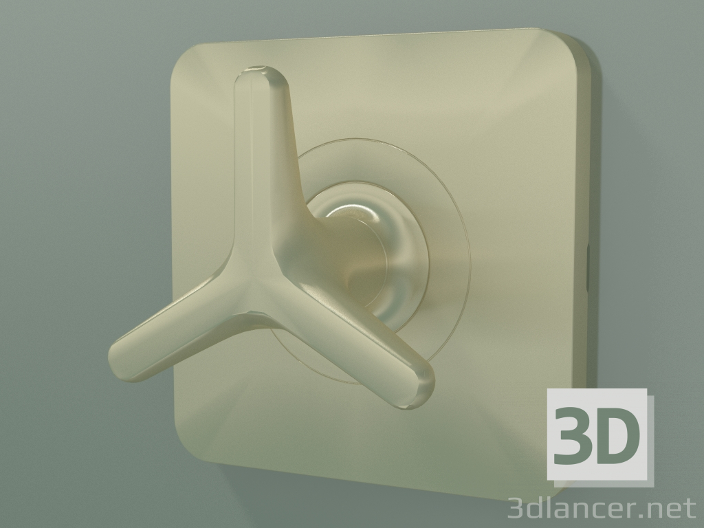 3D Modell Absperrventil mit Sterngriff für verdeckte Installation (34980990) - Vorschau