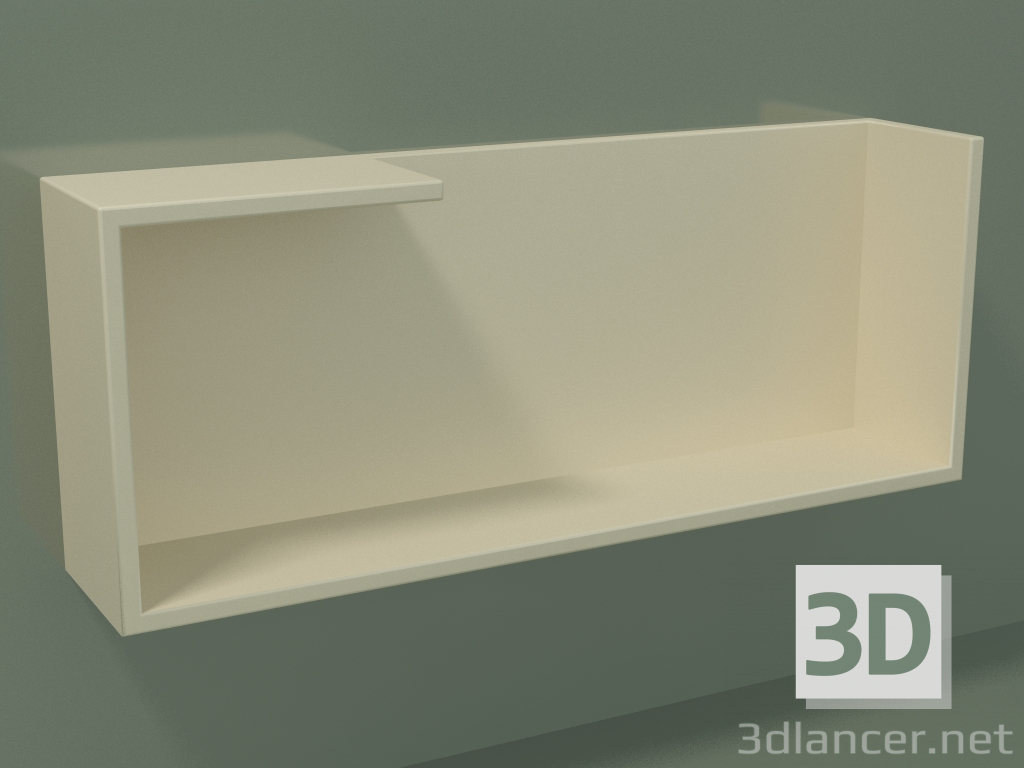 modèle 3D Etagère horizontale (90U19006, Bone C39, L 60, P 12, H 24 cm) - preview
