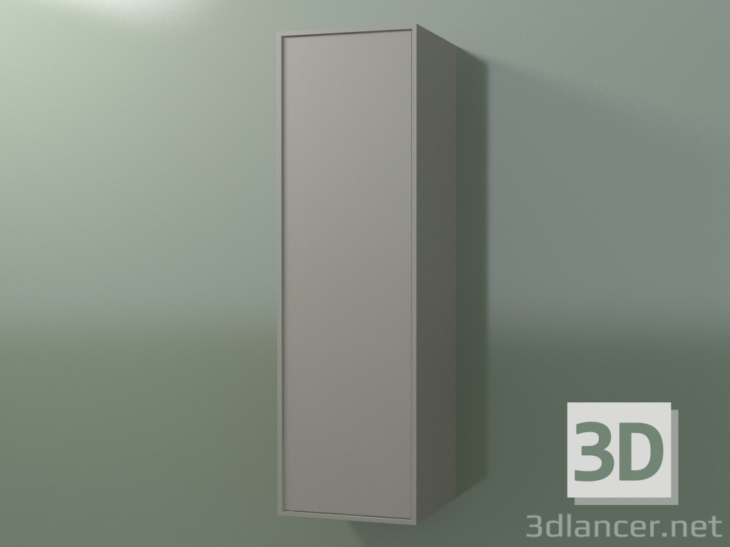 3 डी मॉडल 1 दरवाजे के साथ दीवार कैबिनेट (8BUBDD01, 8BUBDDS01, मिट्टी C37, L 36, P 36, H 120 cm) - पूर्वावलोकन