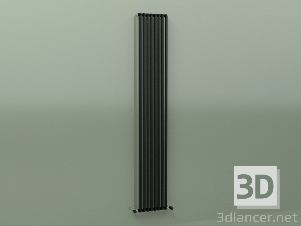 modèle 3D Radiateur SAX (H 2000 8 EL, Noir - RAL 9005) - preview