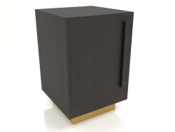 Mesa de cabeceira TM 04 (400x400x600, madeira castanho escuro)