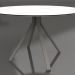 modèle 3D Table à manger ronde sur pied colonne Ø120 (Gris quartz) - preview