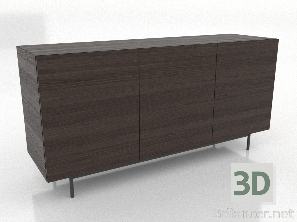 3D modeli Çekmeceli dolap 1 1600 mm (dişbudak ceviz) - önizleme 3D modeli Çekmeceli dolap 1 1600 mm (dişbudak ceviz) - önizleme