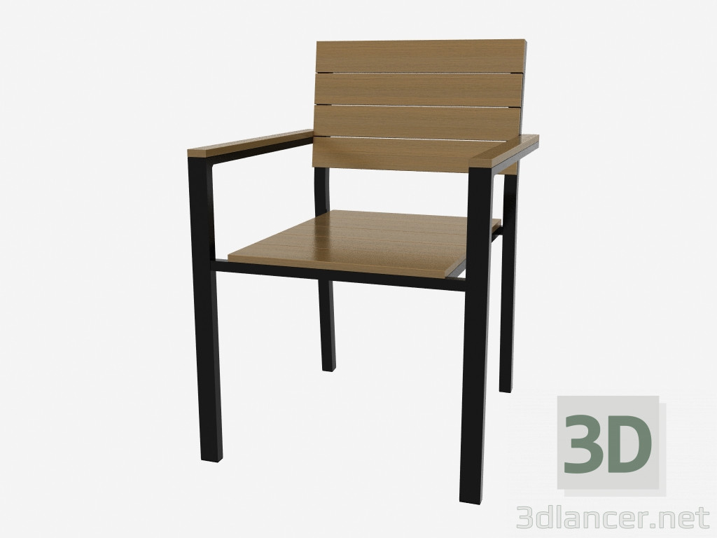 3D Modell Stuhl (dunkel) - Vorschau