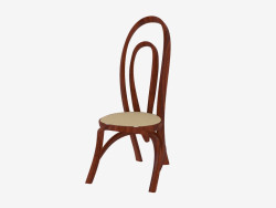 Cadeira com estofamento de couro