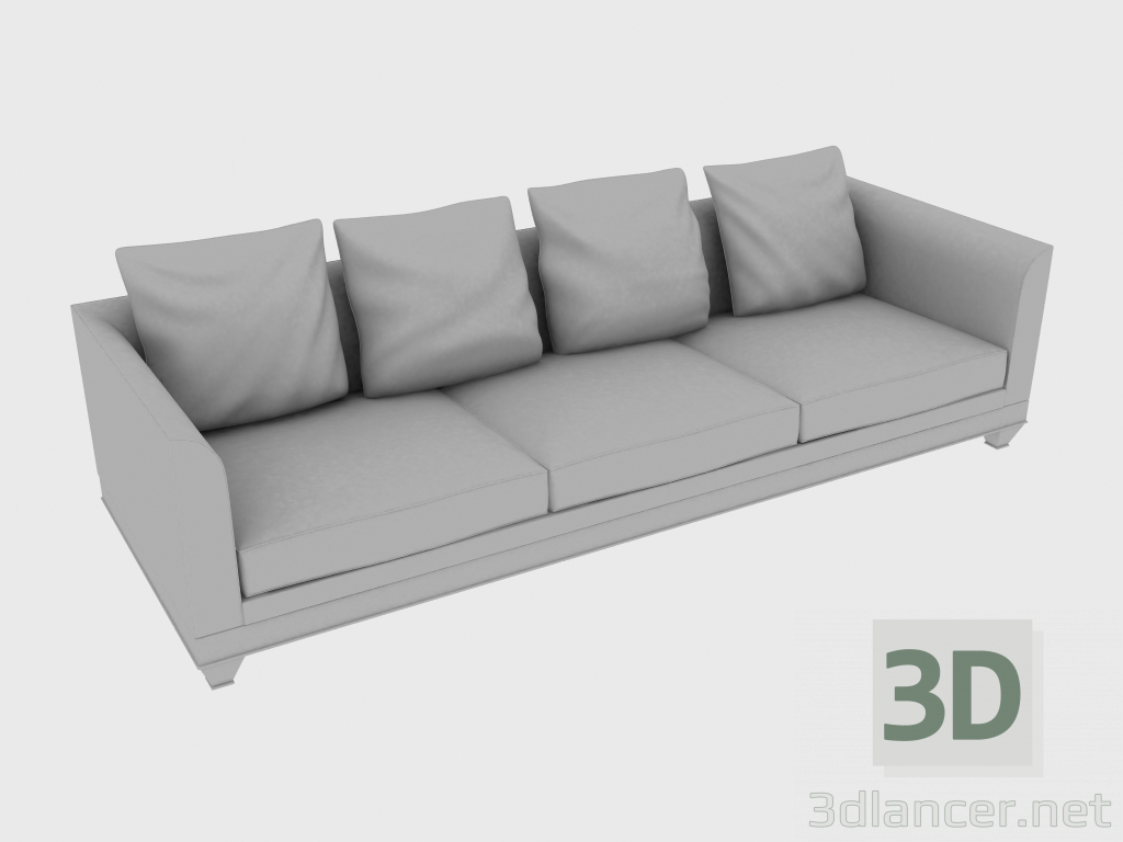 modèle 3D Canapé CHOPIN FREE BACK SOFA (285X103XH75-mod85) - preview