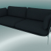 3D Modell Sofa Sofa (LN3.2, 84x220 H 75cm, Beine verchromt, Sunniva 2 192) - Vorschau
