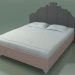 3d model Double bed (80 E, Gray) - preview