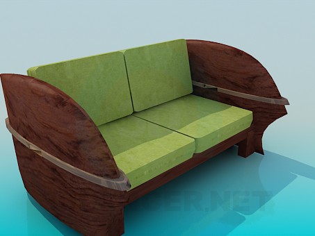 3d модель Диван-скамья – превью 3d модель Диван-скамья – превью