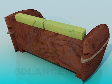 3d модель Диван-скамья – превью 3d модель Диван-скамья – превью
