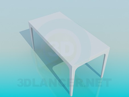 3d model Rectangular table - preview 3d model Rectangular table - preview