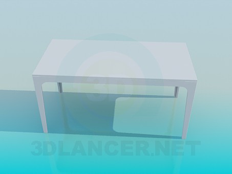 3d model Rectangular table - preview 3d model Rectangular table - preview