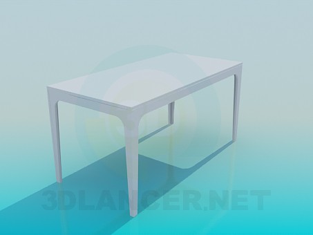 3d model Rectangular table - preview 3d model Rectangular table - preview