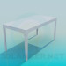 modèle 3D Table rectangulaire - preview