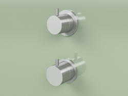 Thermostatic mixer set with 1 shut-off valve (12 48, AS)