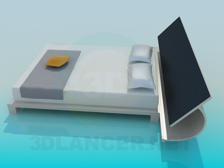 3d model Bed - preview 3d model Bed - preview