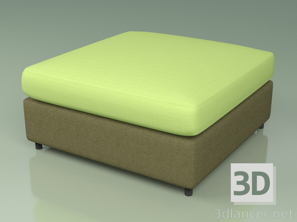 modèle 3D Module canapé 003 (3D Net Olive) - preview