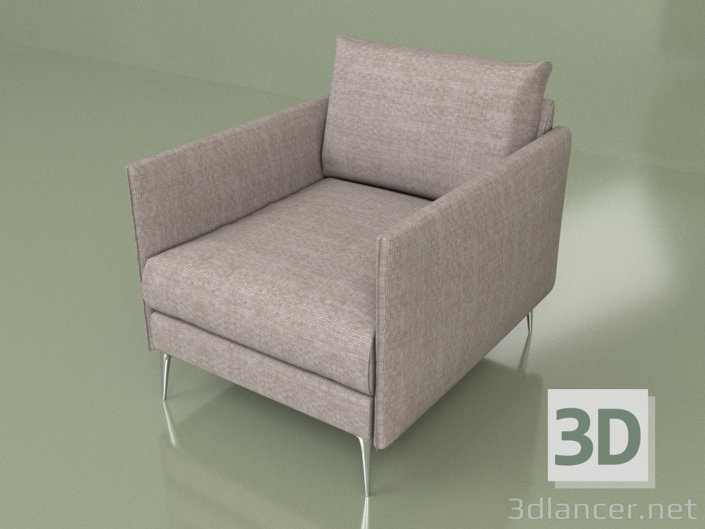 3D modeli Tekli kanepe kümülüs - önizleme