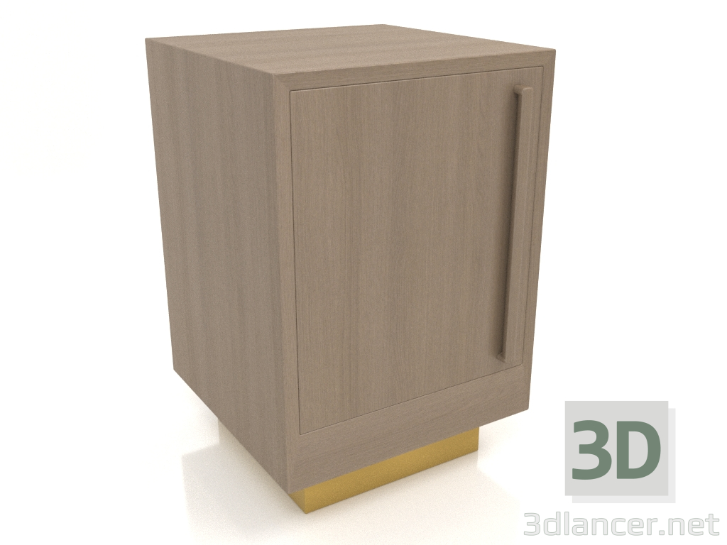 Modelo 3d Mesa de cabeceira TM 04 (400x400x600, madeira cinza) - preview