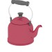 3d модель Червоний чайник – превью