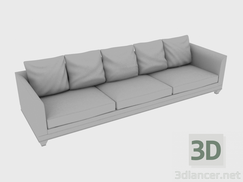 modello 3D Divano CHOPIN FREE BACK DIVANO (330X103XH75-mod100) - anteprima