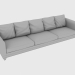 3D Modell Sofa CHOPIN FREE ZURÜCK SOFA (330X103XH75-mod100) - Vorschau