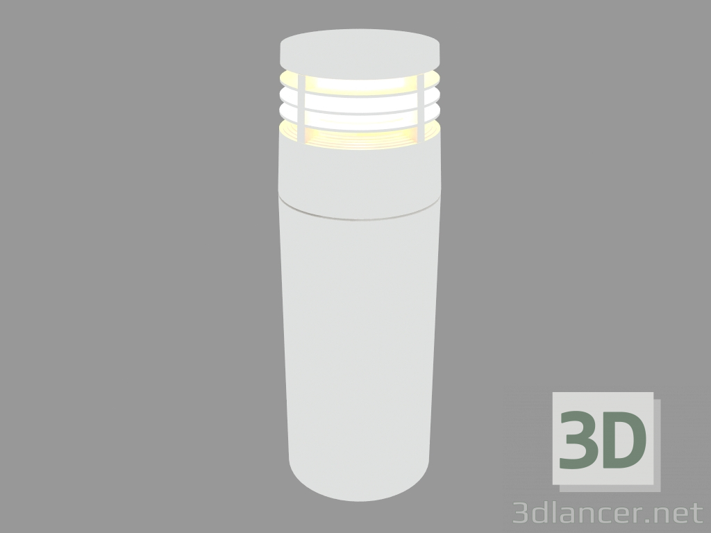 3d model Poste de la lámpara MICROREEF BOLLARD CON PARRILLA (S5377W) - vista previa